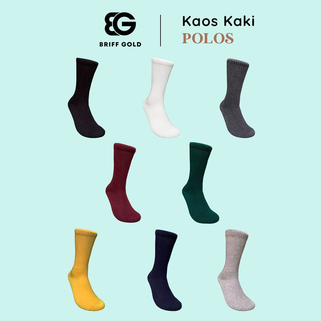 kaos kaki polos briffgold